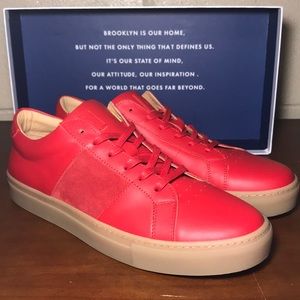 Greats royale red leather men’s sneakers 11